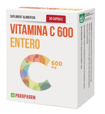 Vitamina C 600 Entero, 30 cps Quantum Pharm