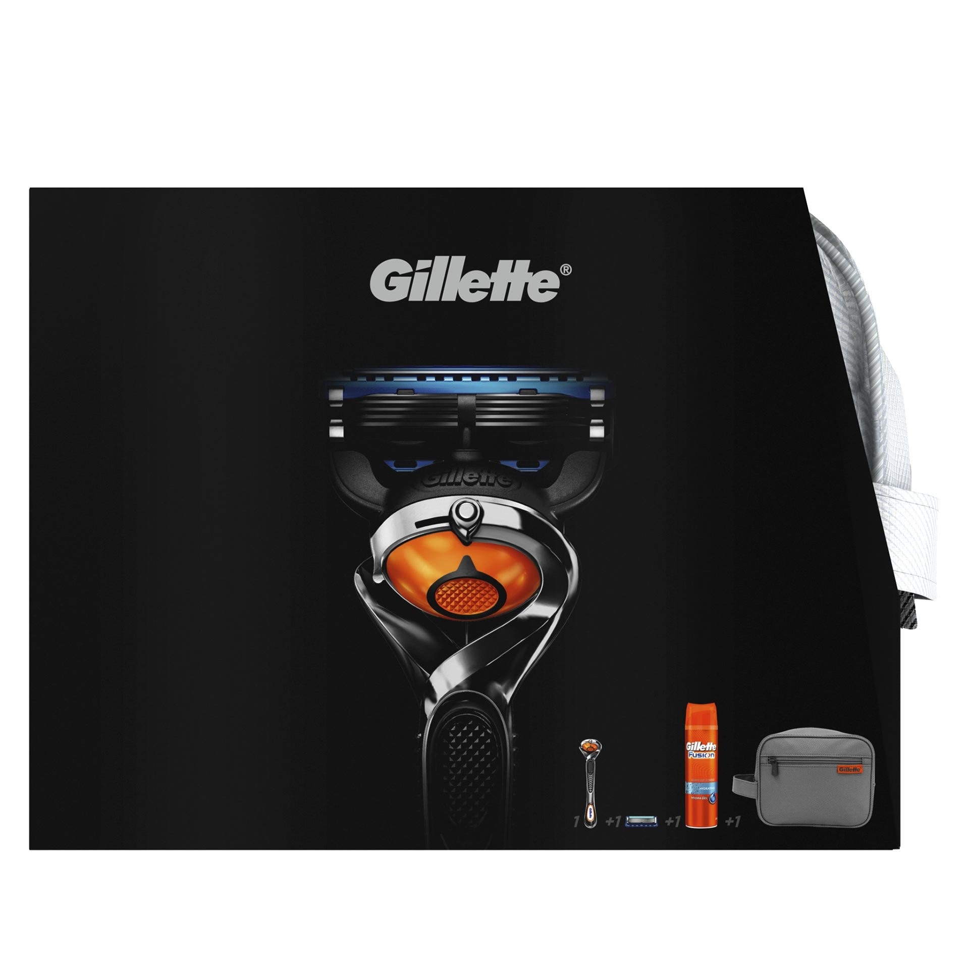 Aparat De Ras Gillette Flexball 1 Rezerva+Gel De Ras Gillette Fusion Hydrating 200Ml+Genta