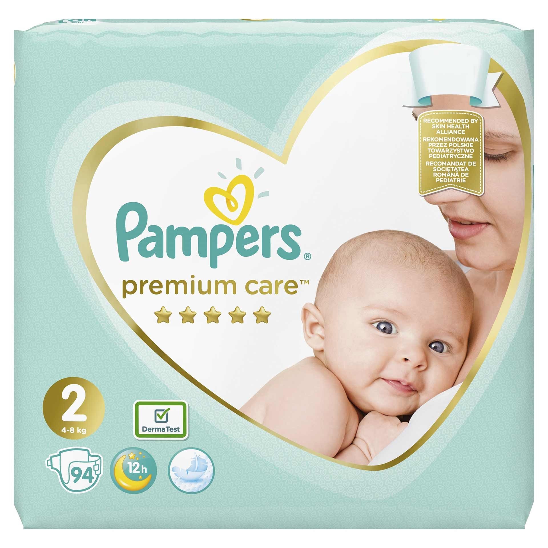 Scutece Pampers Premium Care 2 Jumbo Pack 94 Buc