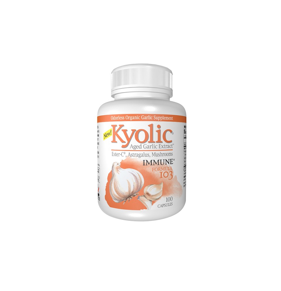 Usturoi, kyolic immune formula 103, 100cps gold nutrition