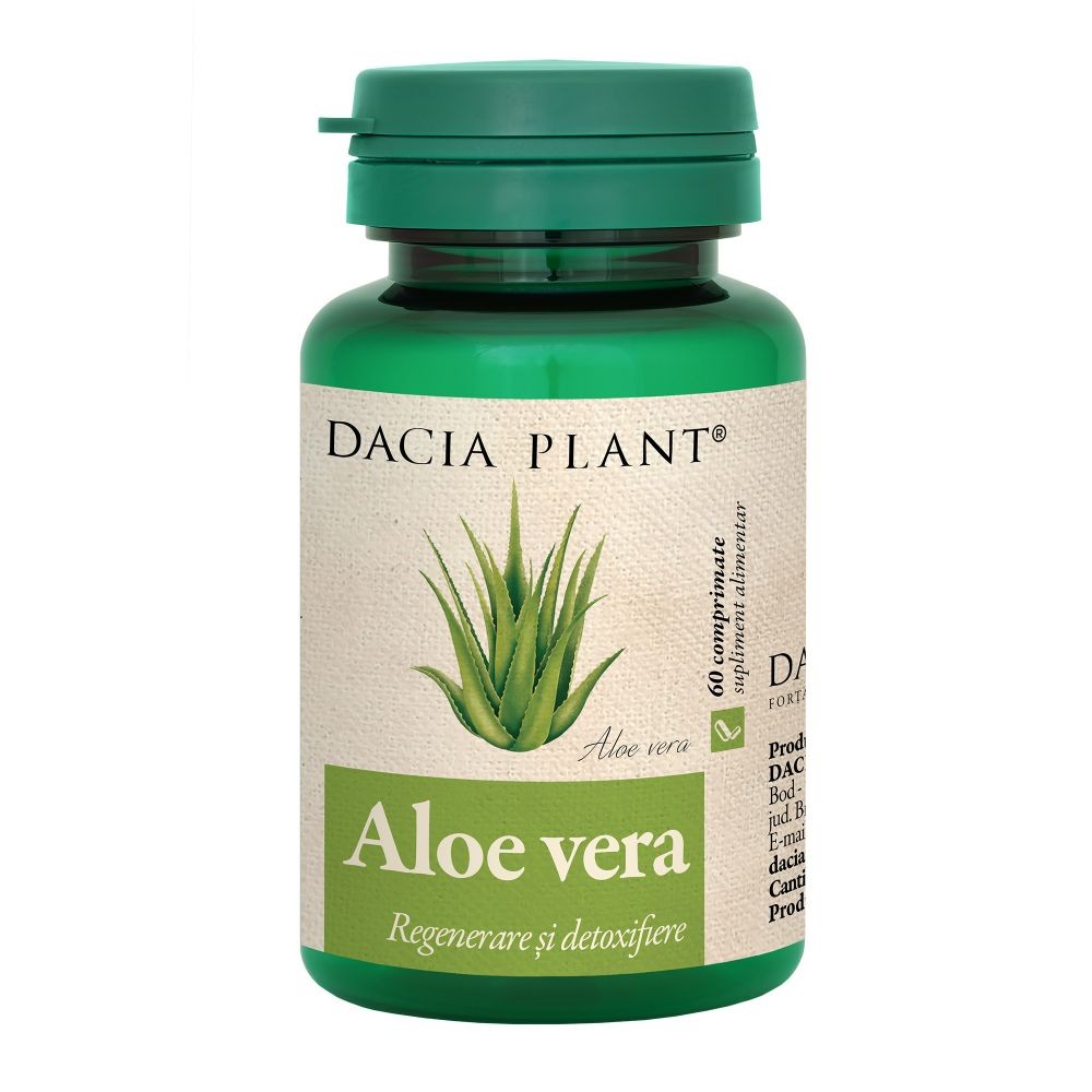 Aloe vera, 60 comprimate dacia plant