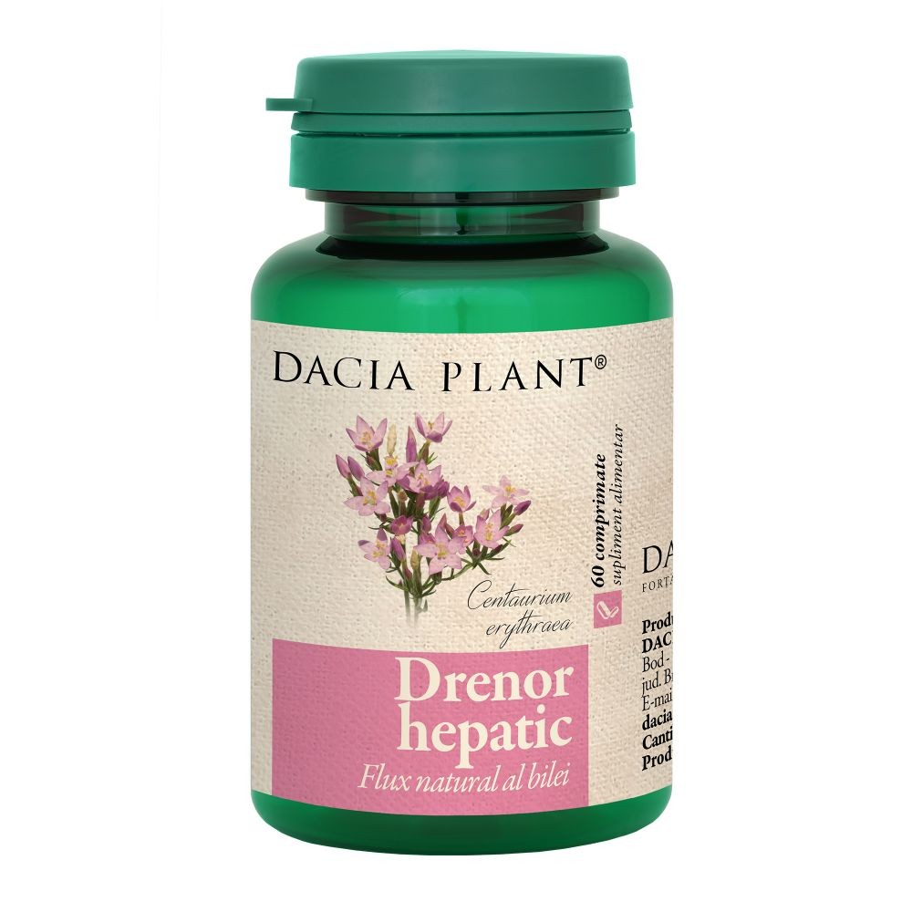 Drenor hepatic, 60 comprimate dacia plant