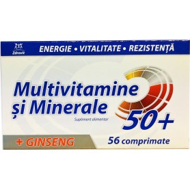Multivitamine si Minerale + Ginseng 56 cpr Zdrovit