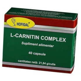 L-Carnitin Complex, 40 pastile de slabit, Hofigal