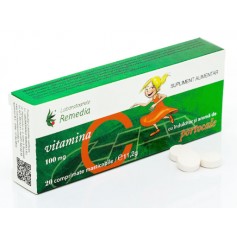 Vitamina C 100mg ( 20 comprimate masticabile cu portocale)