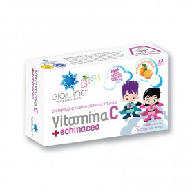 Vitamina C, Echinacea pentru copii, 30 comprimate