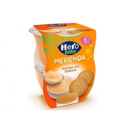 Hero Baby-Merienda- Budinca Cu Biscuiti 2x130g +6