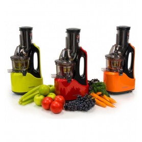 Storcator de fructe si legume cu melc Oursson JM7002/RD, 240 W, 60 RPM, presare la rece, recipient suc 1 l, Rosu