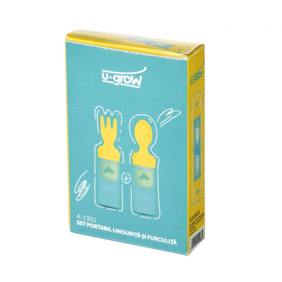 Set Portabil Lingurita si Furculita U-Grow | Comanda pe Plantum.ro