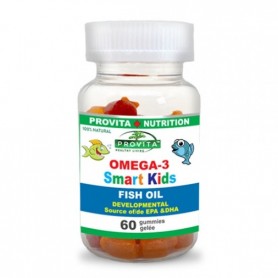 Omega 3 pentru Copii, Provita Nutrition 60 Jeleuri Masticabile