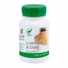 L-Carnitina si Crom, 60 cps