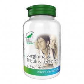 L-arginina si Tribulus Terrestris, 60 cps