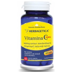 Vitamina C Forte, 400Mg, 60 cps vegetale