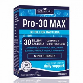 Natures Aid PRO-30 Max complex probiotice, 30 capsule vegetale