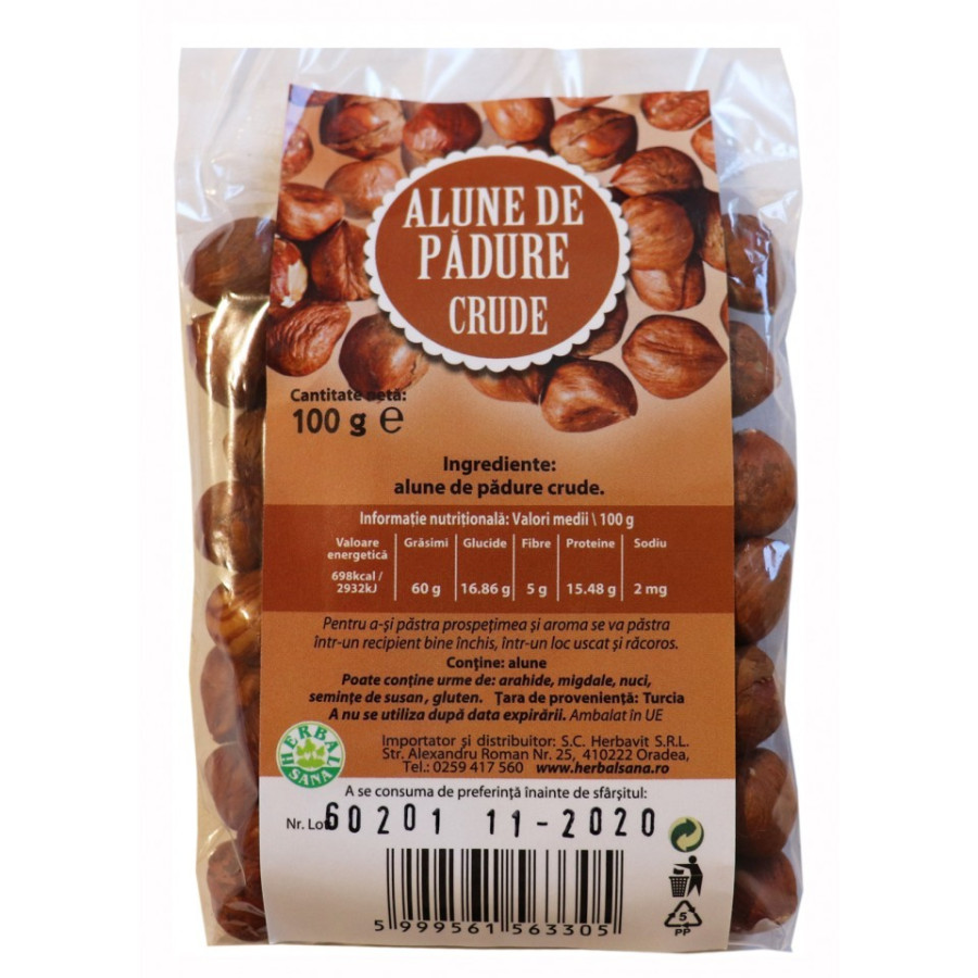 Alune de Padure, Crude 100g Alune de Padure, Crude 100g