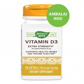 Vitamina D3, 2000 UI ,120 capsule Secom