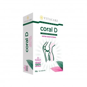 Coral D, Calciu, Magneziu Vitamina D 90cps VitaCare