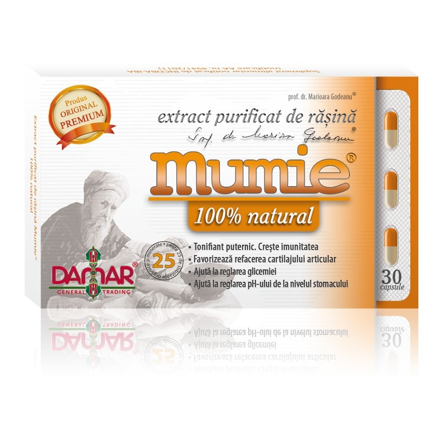 EXTRACT PURIFICAT DE RASINA MUMIE - 30 CPS DAMAR EXTRACT PURIFICAT DE RASINA MUMIE - 30 CPS DAMAR