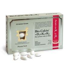 Bio-Calciu+ D3+ K1+ K2, 30 tablete Pharma Nord