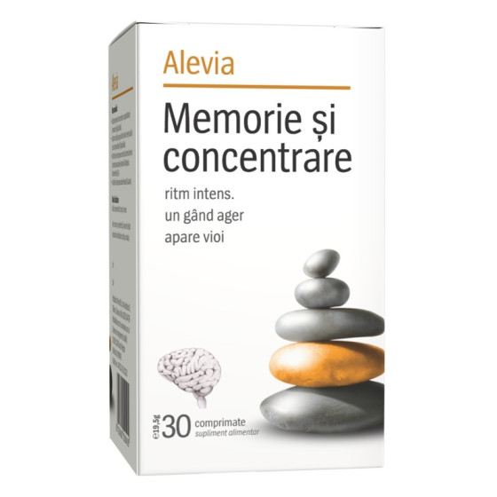 Memorie si Concentrare, 30 comprimate Alevia