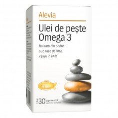 Omega 3 Ulei de Peste, 30 capsule Alevia