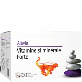 Vitamine si Minerale Forte, 60 plicuri Alevia