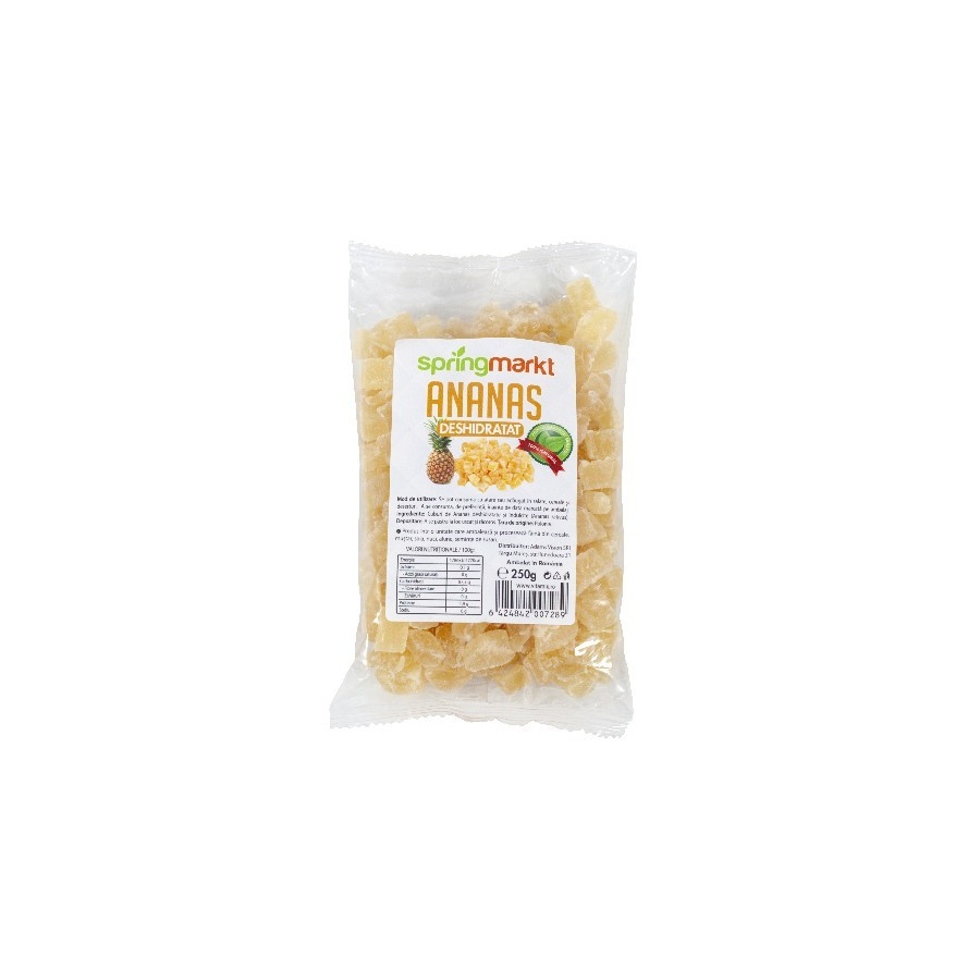 Ananas Deshidratat, 250g Springmarkt