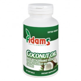 Coconut Oil, 1000Mg 90 pastile de slabit, Adams