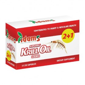 Krill Oil, 500Mg 30 capsule 2+1 GRATIS