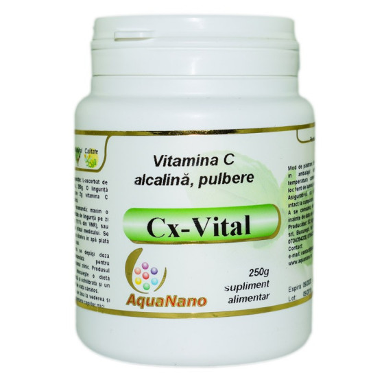 Vitamina C Alcalina, Pulbere Cx-Vital, 250g Aghoras