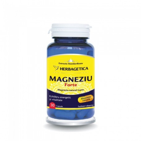 Magneziu Forte, 30 capsule Herbagetica