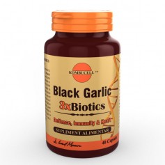 Black Garlic 3xBiotics, 40 capsule Pro Natura