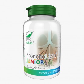 Broncholizin, Junior, 90 capsule Pro Natura