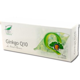 Ginkgo Coenzima Q10, 30 capsule Pro Natura