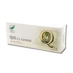 Coenzima Q10 si L-Carnitina, 30 capsule Pro Natura