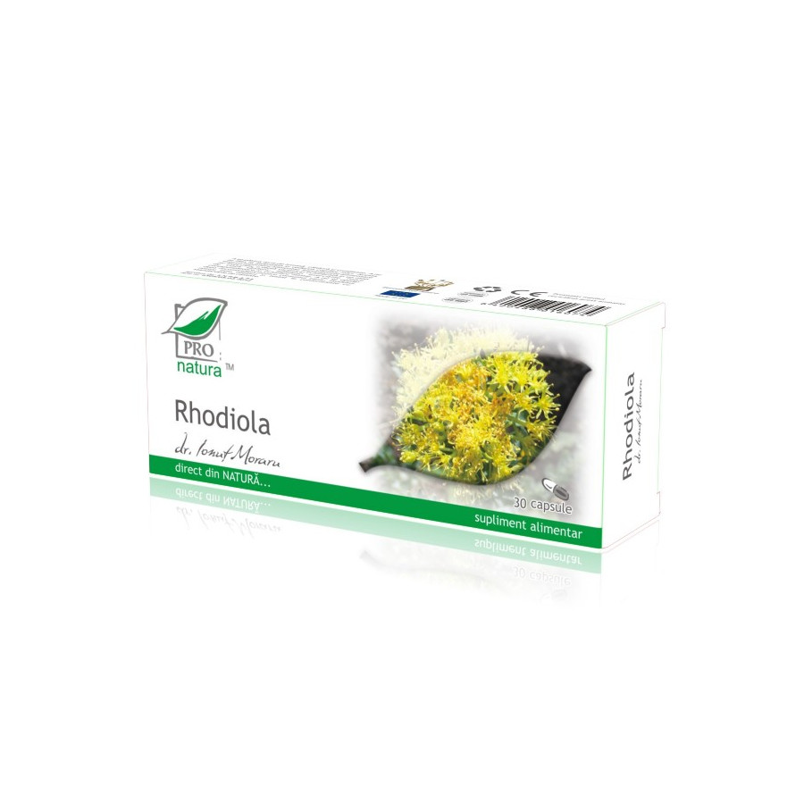 Rhodiola, 30 capsule Pro Natura Rhodiola, 30 capsule Pro Natura