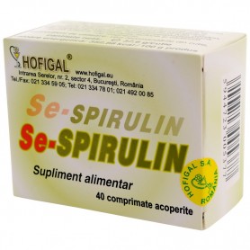 Se-Spirulina, 40 comprimate Hofigal
