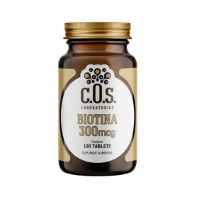 Biotina, Vitamina B7 300Mcg 100 tablete