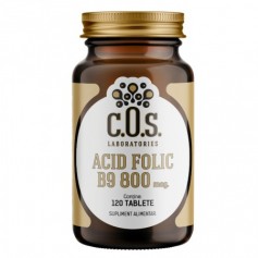 Acid Folic, Vitamina B9 800Mcg, 120 tablete
