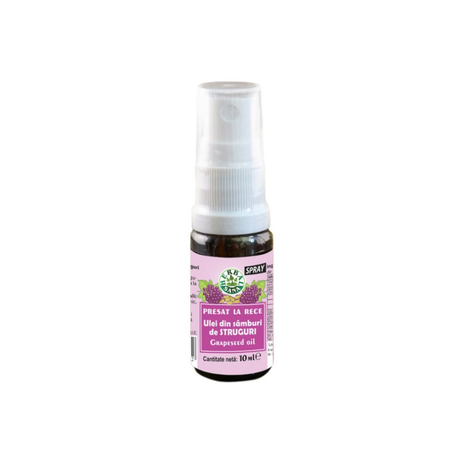 Ulei din Samburi de Struguri presat la rece, 10ML Spray Ulei din Samburi de Struguri presat la rece, 10ML Spray
