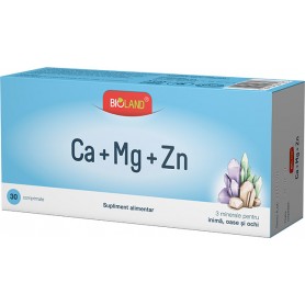 Calciu Magneziu Zinc, Bioland 30 comprimate