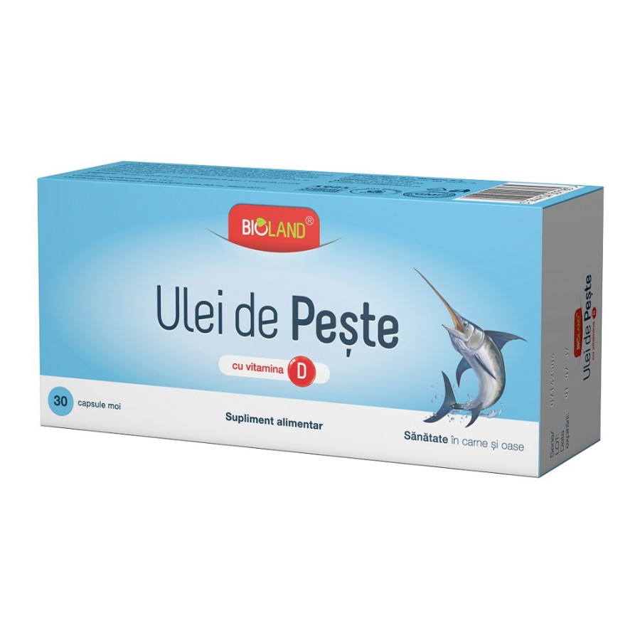 Ulei de Peste cu Vitamina D, 30 capsule Biofarm