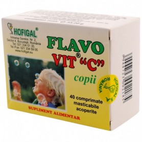 Flavovit "C" pentru copii, 200Mg 40 comprimate