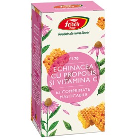 Echinacea cu propolis și vitamina C 63 comprimate