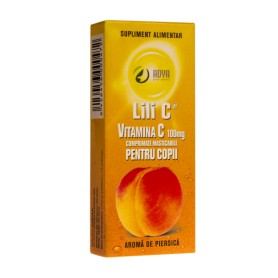 Vitamina C pentru Copii cu Aroma de Piersici Adya Green Pharma - 30 comprimate