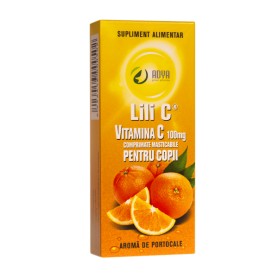 Vitamina C pentru Copii cu Aroma de Portocala Adya Green Pharma - 30 comprimate