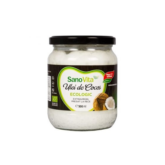 Ulei de Cocos Bio, Extravirgin 500ML Sanovita