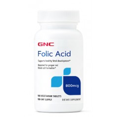 Acid Folic 800 Mcg, 100 cps GNC