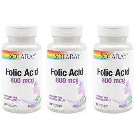 Acid Folic 800Mcg 30 capsule, 3 bucati