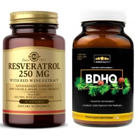 Pachet 2 Antioxidanti BDHQ + Resveratrol